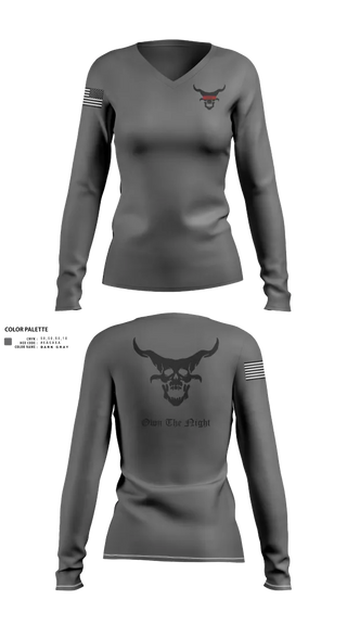 Womens Long Sleeve Vneck Shirt, OTN, , Teamtime, Team time, sublimation, custom sports apparel, team uniforms, spirit wear, spiritwear, sports uniforms, custom shirts, team store, custom team store, fundraiser sports, apparel fundraiser