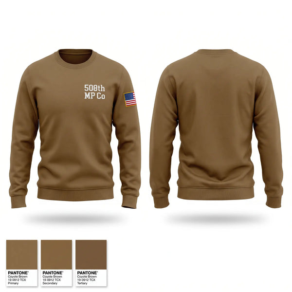 Crew Neck Sweatshirt, 508th MP Co, National Guard, Teamtime, Team time, sublimation, custom sports apparel, team uniforms, spirit wear, spiritwear, sports uniforms, custom shirts, team store, custom team store, fundraiser sports, apparel fundraiser