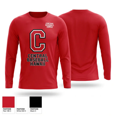 Central Baseball Hawaii Long Sleeve Performance Shirt - 2