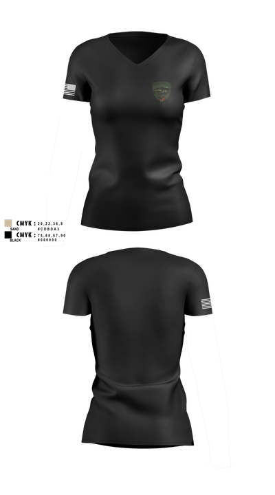 BrdSchZg 29606581 Women's Short Sleeve V-neck Shirt - 1