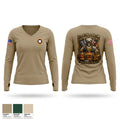 284th Field Feeding Team Women's Long Sleeve V-neck Shirt - 1