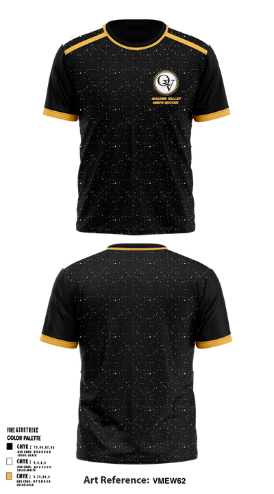 Quaker Valley Middle School Soccer 5764895 Short Sleeve Performance Shirt - 1