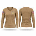 Coweta County Sheriffs Department Women's Long Sleeve V-neck Shirt - 1