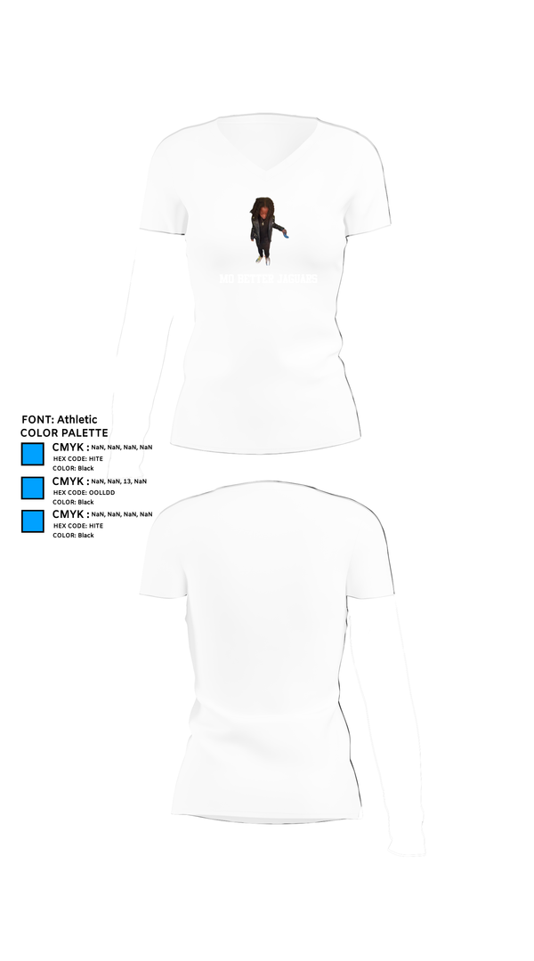 Womens Short Sleeve Vneck Shirt, Mo Better Jaguars, Track & Field, Teamtime, Team time, sublimation, custom sports apparel, team uniforms, spirit wear, spiritwear, sports uniforms, custom shirts, team store, custom team store, fundraiser sports, apparel fundraiser
