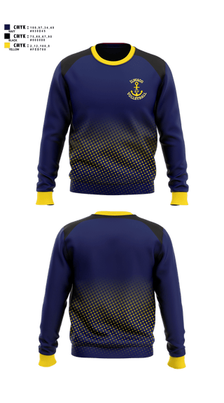 Crew Neck Sweatshirt, Ilwaco Lady Fishermen Volleyball, Women's Volleyball, Teamtime, Team time, sublimation, custom sports apparel, team uniforms, spirit wear, spiritwear, sports uniforms, custom shirts, team store, custom team store, fundraiser sports, apparel fundraiser