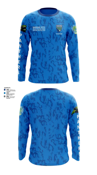 Long Sleeve Performance Shirt, Kansas City Missouri Police Athletic League Panthers (Soccer), Spirit Store, Teamtime, Team time, sublimation, custom sports apparel, team uniforms, spirit wear, spiritwear, sports uniforms, custom shirts, team store, custom team store, fundraiser sports, apparel fundraiser