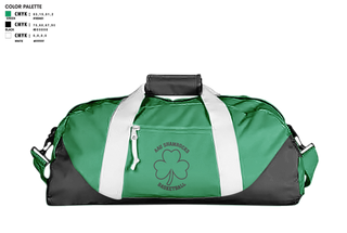 Duffle Bag, Shamrocks, Women's Basketball, Teamtime, Team time, sublimation, custom sports apparel, team uniforms, spirit wear, spiritwear, sports uniforms, custom shirts, team store, custom team store, fundraiser sports, apparel fundraiser