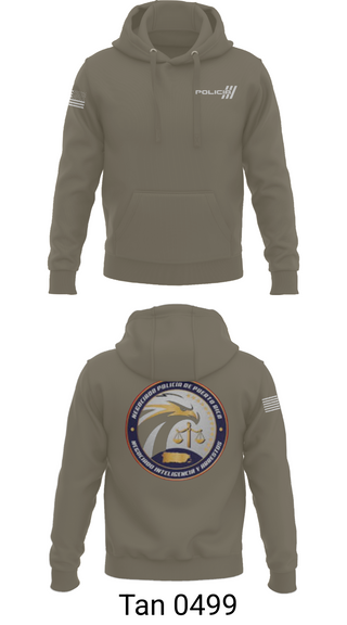 Hoodie, Inteligencia criminal, Police, Teamtime, Team time, sublimation, custom sports apparel, team uniforms, spirit wear, spiritwear, sports uniforms, custom shirts, team store, custom team store, fundraiser sports, apparel fundraiser