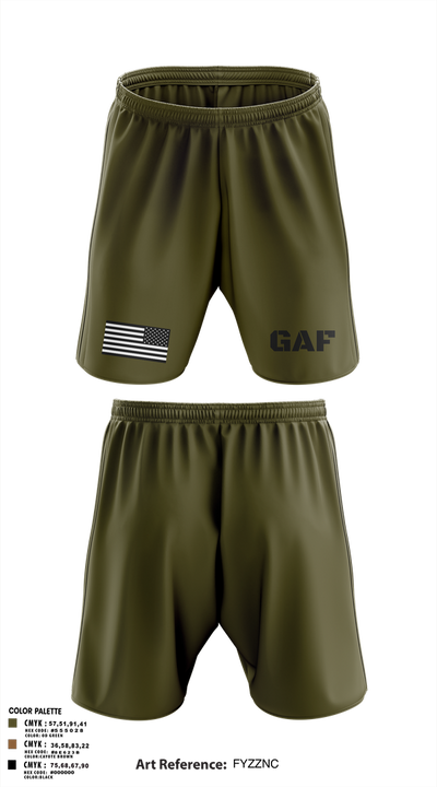 GAF 55246472 Athletic Shorts With Pockets - 1