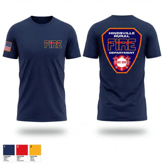 Old School Cotton Feel Shirt, Hindsville rural fire department, Fire Department, Teamtime, Team time, sublimation, custom sports apparel, team uniforms, spirit wear, spiritwear, sports uniforms, custom shirts, team store, custom team store, fundraiser sports, apparel fundraiser