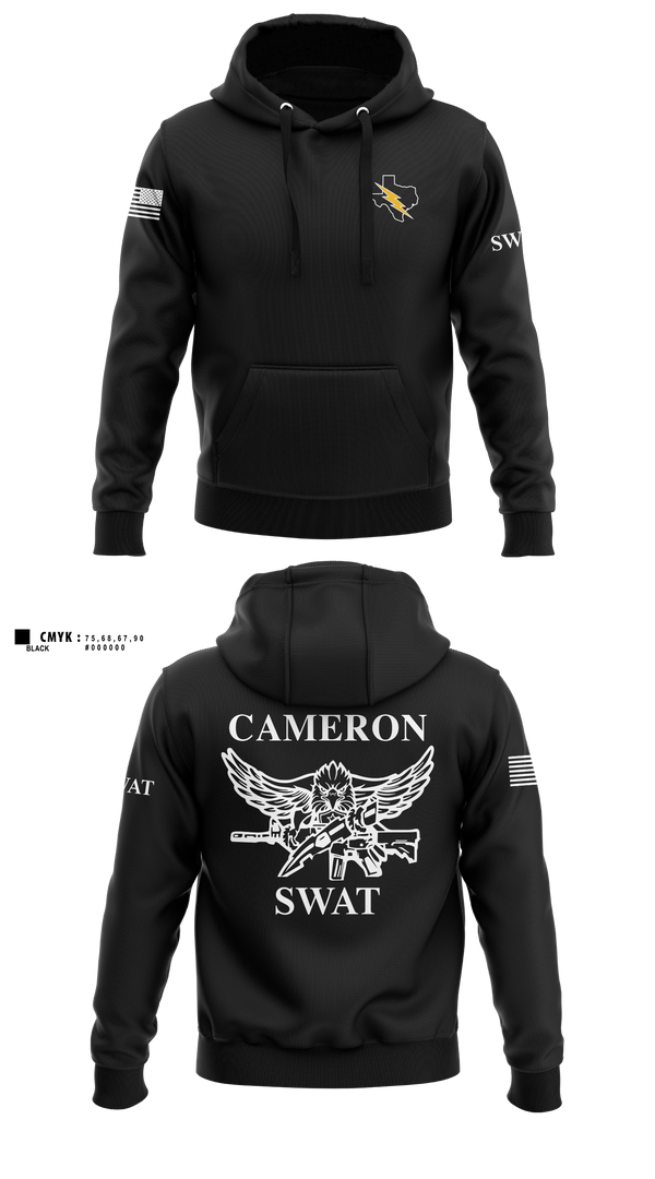 Hoodie, Cameron County Sheriff’s Office SWAT Team, Police, Teamtime, Team time, sublimation, custom sports apparel, team uniforms, spirit wear, spiritwear, sports uniforms, custom shirts, team store, custom team store, fundraiser sports, apparel fundraiser