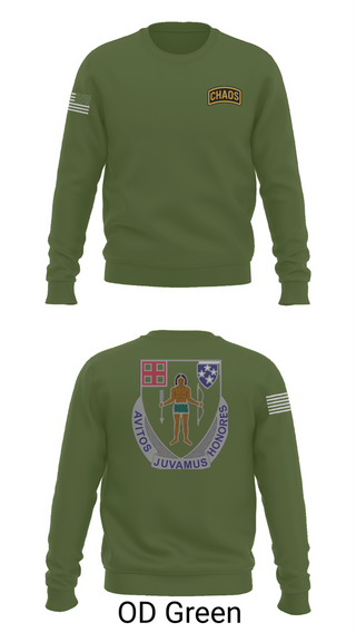 Crew Neck Sweatshirt, Chaos Company, 1-182 Infantry, , Teamtime, Team time, sublimation, custom sports apparel, team uniforms, spirit wear, spiritwear, sports uniforms, custom shirts, team store, custom team store, fundraiser sports, apparel fundraiser