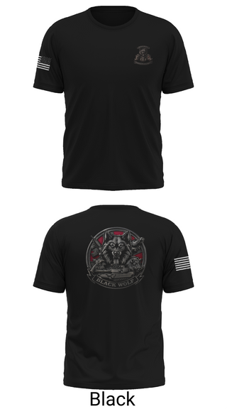 Old School Cotton Feel Shirt, Black Wolf Company, 3-67 AR, Army, Teamtime, Team time, sublimation, custom sports apparel, team uniforms, spirit wear, spiritwear, sports uniforms, custom shirts, team store, custom team store, fundraiser sports, apparel fundraiser