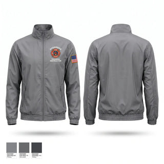Windbreaker, Oceanside Fire Dept. Training, Fire Department, Teamtime, Team time, sublimation, custom sports apparel, team uniforms, spirit wear, spiritwear, sports uniforms, custom shirts, team store, custom team store, fundraiser sports, apparel fundraiser
