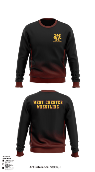 Crew Neck Sweatshirt, West Chester Youth Wrestling, Wrestling, Teamtime, Team time, sublimation, custom sports apparel, team uniforms, spirit wear, spiritwear, sports uniforms, custom shirts, team store, custom team store, fundraiser sports, apparel fundraiser