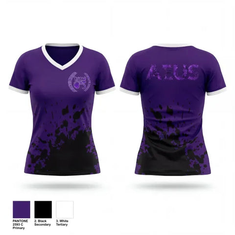 Womens Short Sleeve Vneck Shirt, Africentric Nubians, Track & Field, Teamtime, Team time, sublimation, custom sports apparel, team uniforms, spirit wear, spiritwear, sports uniforms, custom shirts, team store, custom team store, fundraiser sports, apparel fundraiser