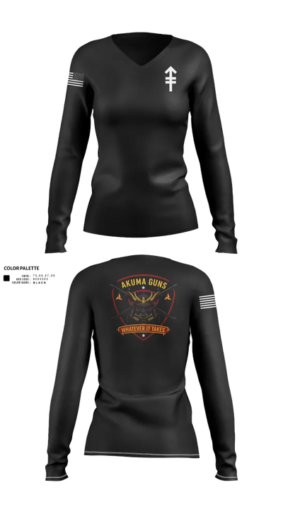 12 LCT 56677992 Women's Long Sleeve V-neck Shirt - 21
