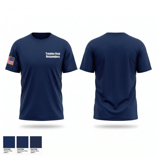 Old School Cotton Feel Shirt, Trenton First Responders, EMS/EMT, Teamtime, Team time, sublimation, custom sports apparel, team uniforms, spirit wear, spiritwear, sports uniforms, custom shirts, team store, custom team store, fundraiser sports, apparel fundraiser