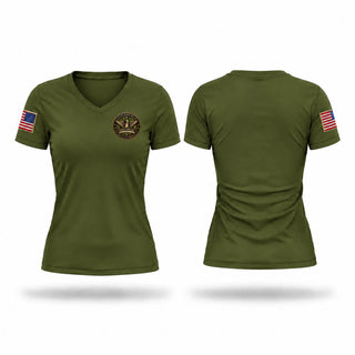 Womens Short Sleeve Vneck Shirt, 17 Judicial Circuit District Attorney Office, Police, Teamtime, Team time, sublimation, custom sports apparel, team uniforms, spirit wear, spiritwear, sports uniforms, custom shirts, team store, custom team store, fundraiser sports, apparel fundraiser