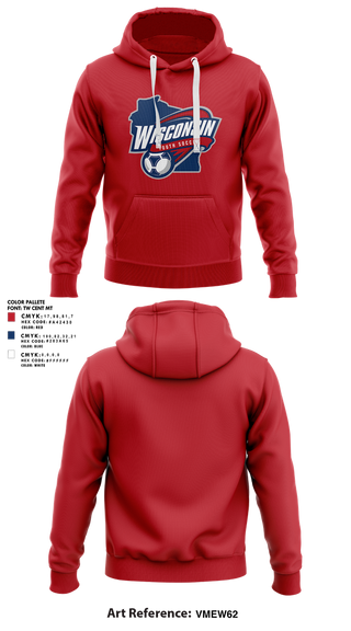 Hoodie, Wisconsin Youth Soccer Association, Men's Soccer, Teamtime, Team time, sublimation, custom sports apparel, team uniforms, spirit wear, spiritwear, sports uniforms, custom shirts, team store, custom team store, fundraiser sports, apparel fundraiser