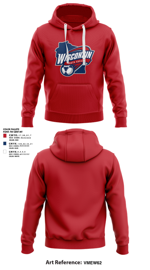 Hoodie, Wisconsin Youth Soccer Association, Men's Soccer, Teamtime, Team time, sublimation, custom sports apparel, team uniforms, spirit wear, spiritwear, sports uniforms, custom shirts, team store, custom team store, fundraiser sports, apparel fundraiser