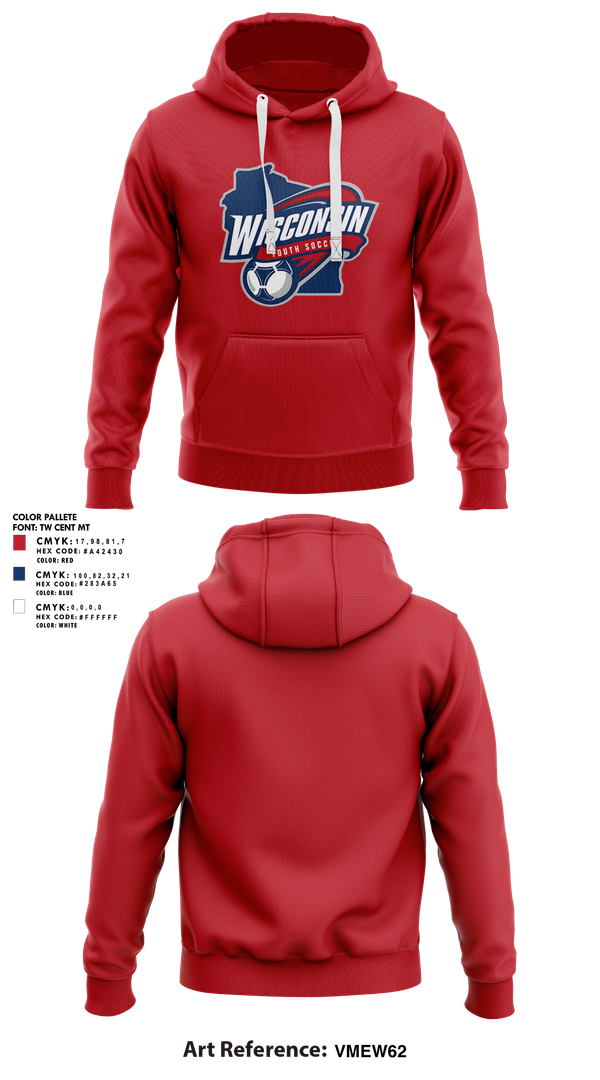 Hoodie, Wisconsin Youth Soccer Association, Men's Soccer, Teamtime, Team time, sublimation, custom sports apparel, team uniforms, spirit wear, spiritwear, sports uniforms, custom shirts, team store, custom team store, fundraiser sports, apparel fundraiser
