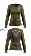 Tesuque Police Dept 47912639 Women's Long Sleeve V-neck Shirt - 23