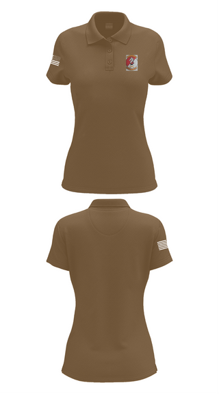 Womens Short Sleeve Performance Polo, Caisson BTRY 3CR, , Teamtime, Team time, sublimation, custom sports apparel, team uniforms, spirit wear, spiritwear, sports uniforms, custom shirts, team store, custom team store, fundraiser sports, apparel fundraiser