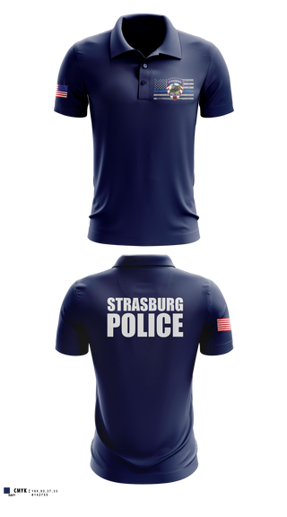 Short Sleeve Performance Polo, Strasburg Police, Police, Teamtime, Team time, sublimation, custom sports apparel, team uniforms, spirit wear, spiritwear, sports uniforms, custom shirts, team store, custom team store, fundraiser sports, apparel fundraiser
