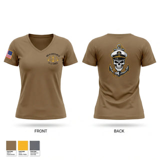 Womens Short Sleeve Vneck Shirt, NRC North Island CPOA, Navy, Teamtime, Team time, sublimation, custom sports apparel, team uniforms, spirit wear, spiritwear, sports uniforms, custom shirts, team store, custom team store, fundraiser sports, apparel fundraiser