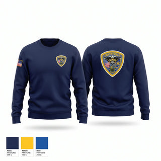 Crew Neck Sweatshirt, GENTRYVILLE POLICE DEPARTMENT, Police, Teamtime, Team time, sublimation, custom sports apparel, team uniforms, spirit wear, spiritwear, sports uniforms, custom shirts, team store, custom team store, fundraiser sports, apparel fundraiser