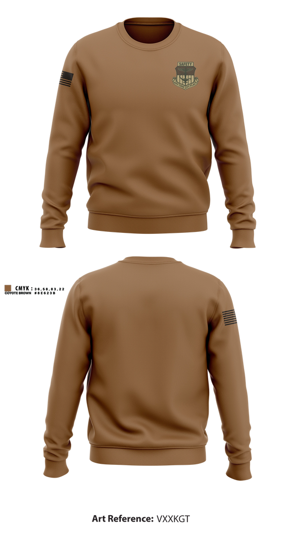 Crew Neck Sweatshirt, 1 SOW/SE, Air Force, Teamtime, Team time, sublimation, custom sports apparel, team uniforms, spirit wear, spiritwear, sports uniforms, custom shirts, team store, custom team store, fundraiser sports, apparel fundraiser
