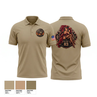 Short Sleeve Performance Polo, Cal Fire, Fire Department, Teamtime, Team time, sublimation, custom sports apparel, team uniforms, spirit wear, spiritwear, sports uniforms, custom shirts, team store, custom team store, fundraiser sports, apparel fundraiser