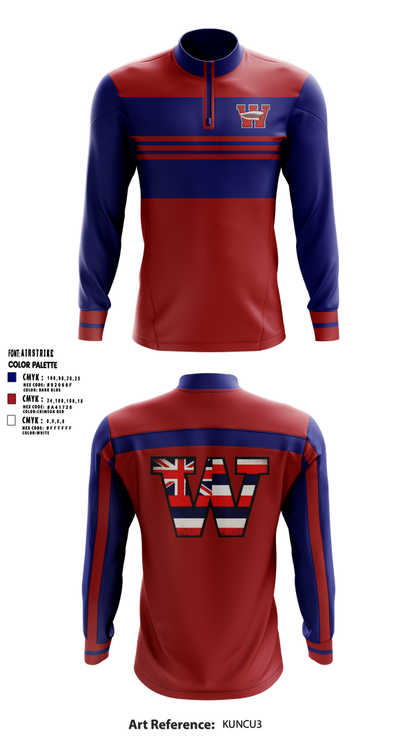Quarter Zip Jacket, Waianae Je. Seariders, , Teamtime, Team time, sublimation, custom sports apparel, team uniforms, spirit wear, spiritwear, sports uniforms, custom shirts, team store, custom team store, fundraiser sports, apparel fundraiser