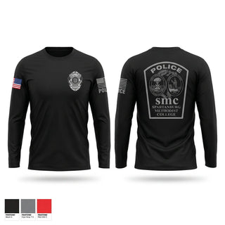 Long Sleeve Performance Shirt, Spartanburg Methodist College Police, Police, Teamtime, Team time, sublimation, custom sports apparel, team uniforms, spirit wear, spiritwear, sports uniforms, custom shirts, team store, custom team store, fundraiser sports, apparel fundraiser