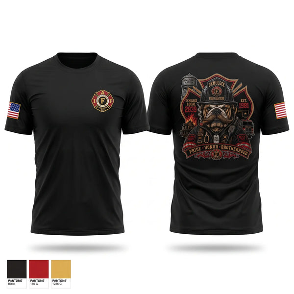 Short Sleeve Performance Shirt, Okmulgee Firefighters, Fire Department, Teamtime, Team time, sublimation, custom sports apparel, team uniforms, spirit wear, spiritwear, sports uniforms, custom shirts, team store, custom team store, fundraiser sports, apparel fundraiser
