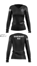 Fayette County Sheriff WV 38752837 Women's Long Sleeve V-neck Shirt - 233