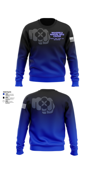 Crew Neck Sweatshirt, Mansfield Martial Arts Center, , Teamtime, Team time, sublimation, custom sports apparel, team uniforms, spirit wear, spiritwear, sports uniforms, custom shirts, team store, custom team store, fundraiser sports, apparel fundraiser