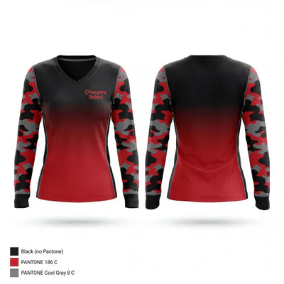 Chargers Select 69630264 Women's Long Sleeve V-neck Shirt - 1