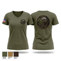 HLU Women's Short Sleeve V-neck Shirt - 1