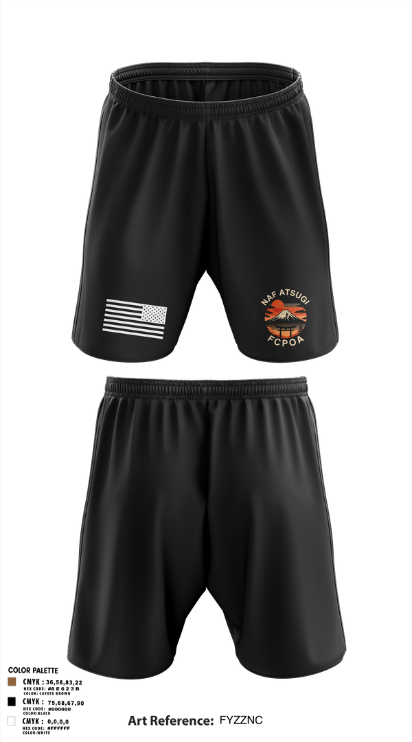 Athletic Shorts With Pockets, NAF ATSUGI FCPOA, Navy, Teamtime, Team time, sublimation, custom sports apparel, team uniforms, spirit wear, spiritwear, sports uniforms, custom shirts, team store, custom team store, fundraiser sports, apparel fundraiser