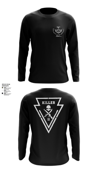 Long Sleeve Performance Shirt, Killer Troop 1st PLT, , Teamtime, Team time, sublimation, custom sports apparel, team uniforms, spirit wear, spiritwear, sports uniforms, custom shirts, team store, custom team store, fundraiser sports, apparel fundraiser