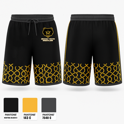 Grizzly Youth Wrestling Club 66938347 Athletic Shorts With Pockets - 1