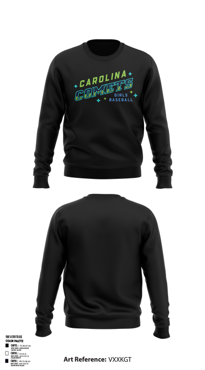 Carolina Comets 9253748 Crew Neck Sweatshirt - 4