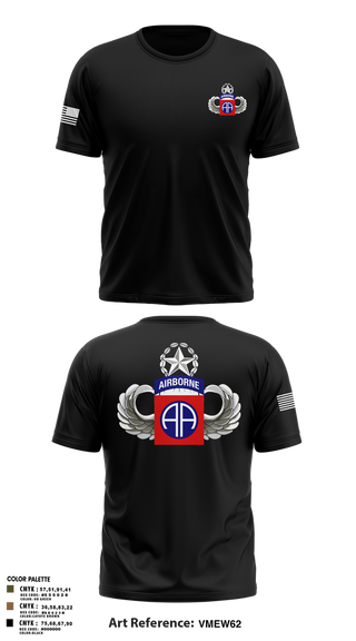 Short Sleeve Performance Shirt, HHC 82nd ABN Division, , Teamtime, Team time, sublimation, custom sports apparel, team uniforms, spirit wear, spiritwear, sports uniforms, custom shirts, team store, custom team store, fundraiser sports, apparel fundraiser