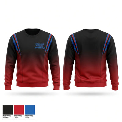 Midwest Xtreme Wrestling Crew Neck Sweatshirt - 1