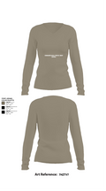 Commander Naval Surface Group Central 54326587 Women's Long Sleeve V-neck Shirt - 59