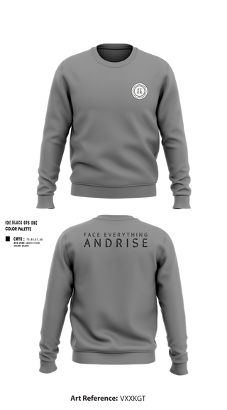 Crew Neck Sweatshirt, FearLifestyle, , Teamtime, Team time, sublimation, custom sports apparel, team uniforms, spirit wear, spiritwear, sports uniforms, custom shirts, team store, custom team store, fundraiser sports, apparel fundraiser