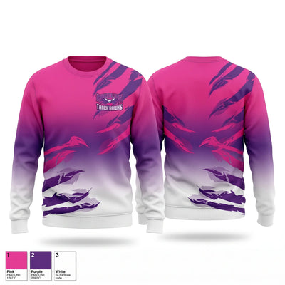 Carolina Track Hawks Crew Neck Sweatshirt - 1