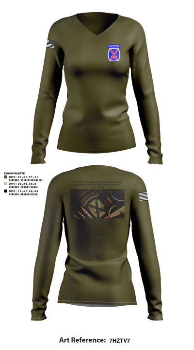 CHO 7278455 Women's Long Sleeve V-neck Shirt - 1